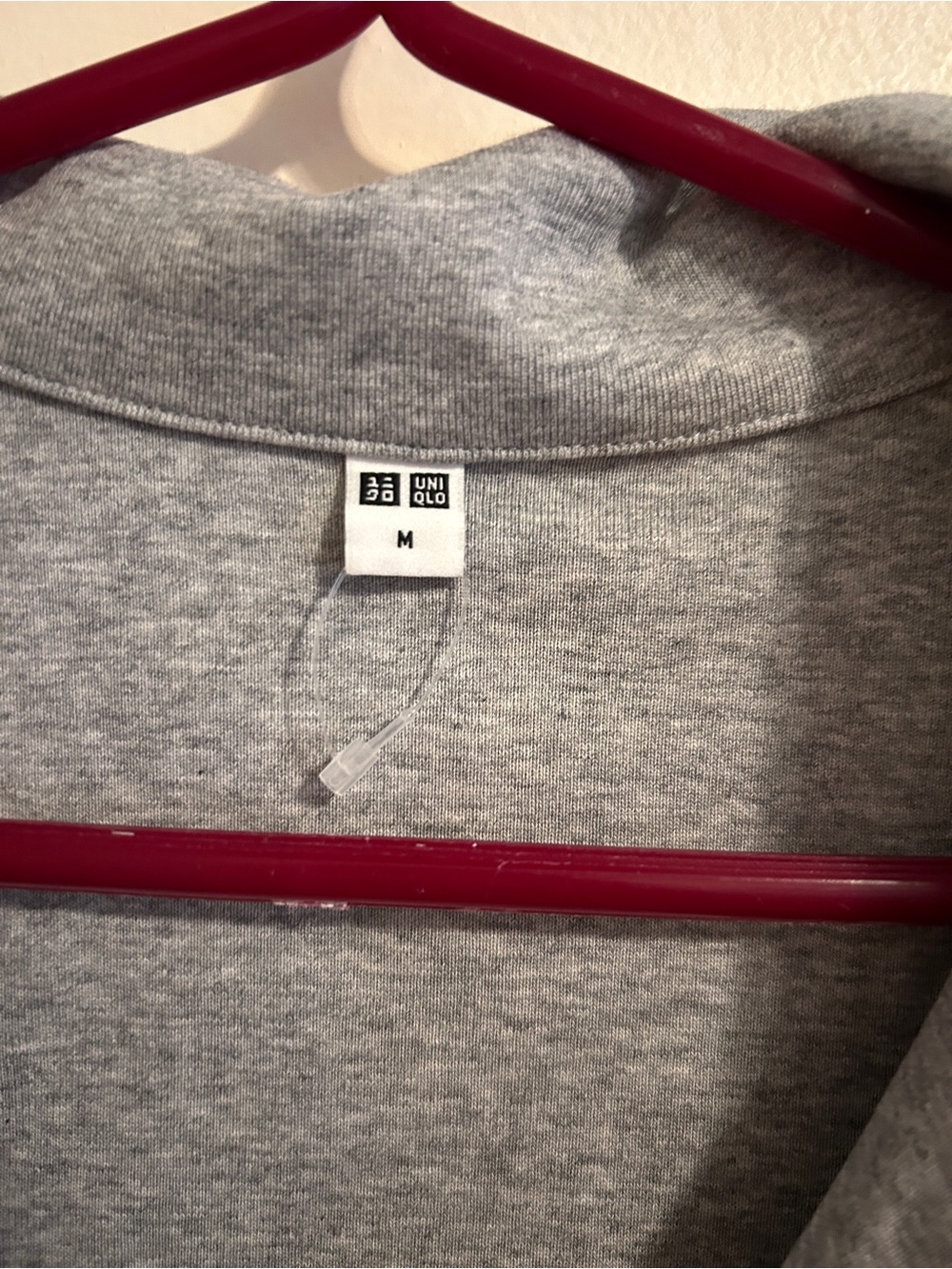 Gray Button-Front Collared Top - Picture 2 of 2